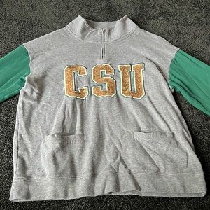 CSU quarter zip sweater from Victoria’s Secret PINK